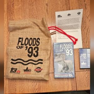 IOWA FLOODS of '93 Documentary VHS & Cassette Recording Bag